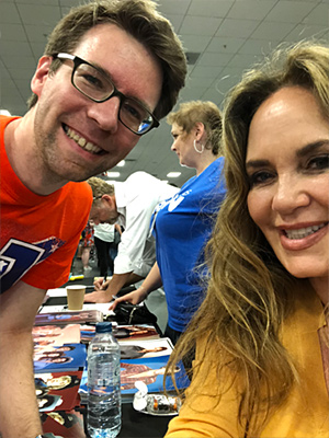 Thomie mit Catherine Bach